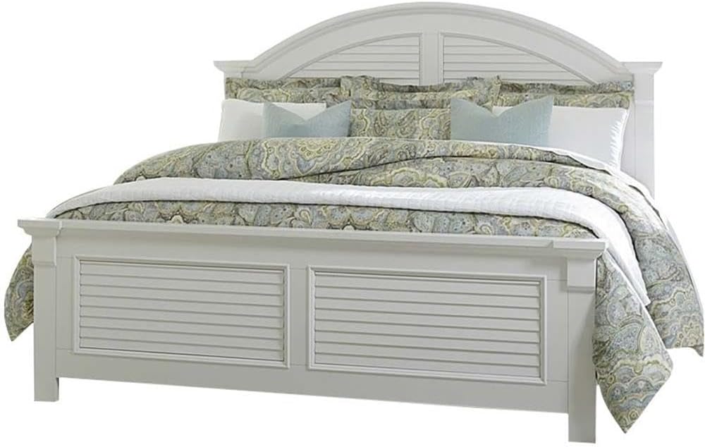 Home Square 2-Piece Set with Summer House King Panel Bed & 2-Drawer Night Stand