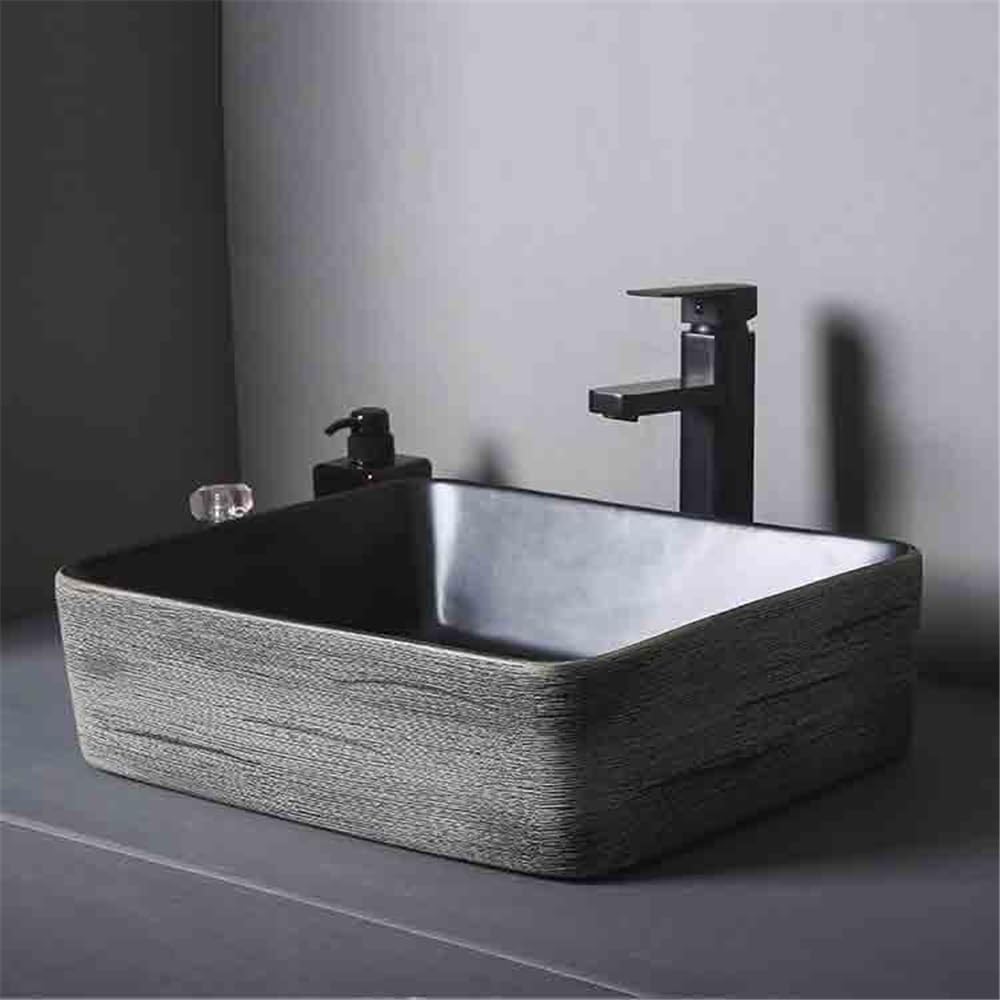 Bathroom Sinks Small Countertop Basin Oval Washbasin Household Bathroom with Accessories Console Sinks(