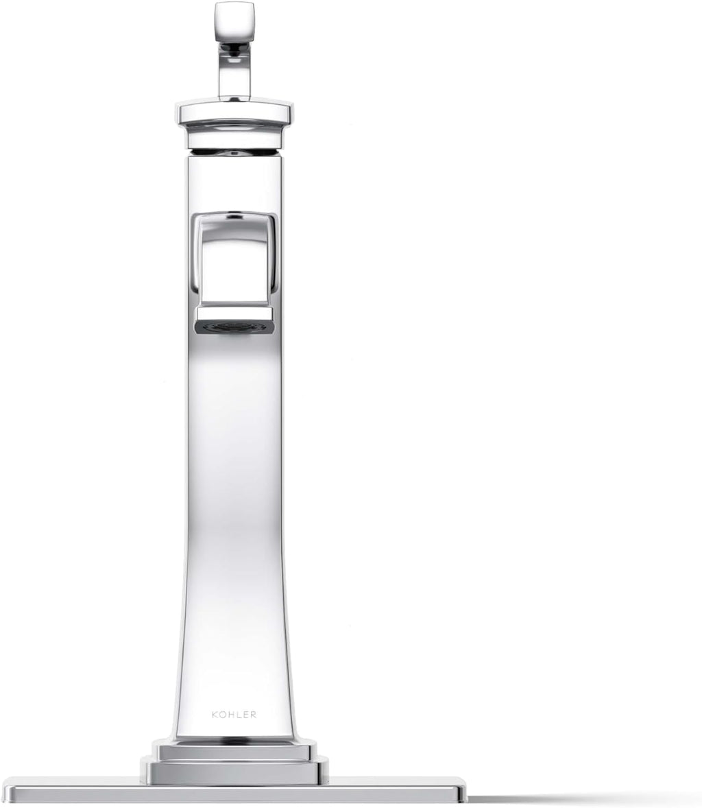 KOHLER 26430-4N-CP K-26430-4N-CP Riff Tall Single-Handle Bathroom Sink Faucet, 5 gpm, Polished Chrome