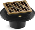KOHLER K- 22673-2MB SQUARE DESIGN TILE-IN SHOWER DRAIN, Vibrant Brushed Moderne Brass