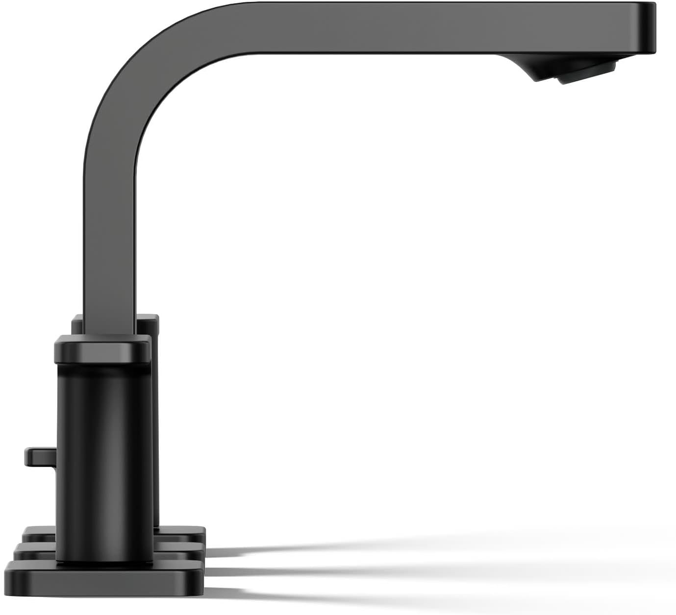 Kohler K-23484-4K-BL Parallel Widespread Bathroom Sink Faucet, 1.0 GPM, Lever Handles, Matte Black