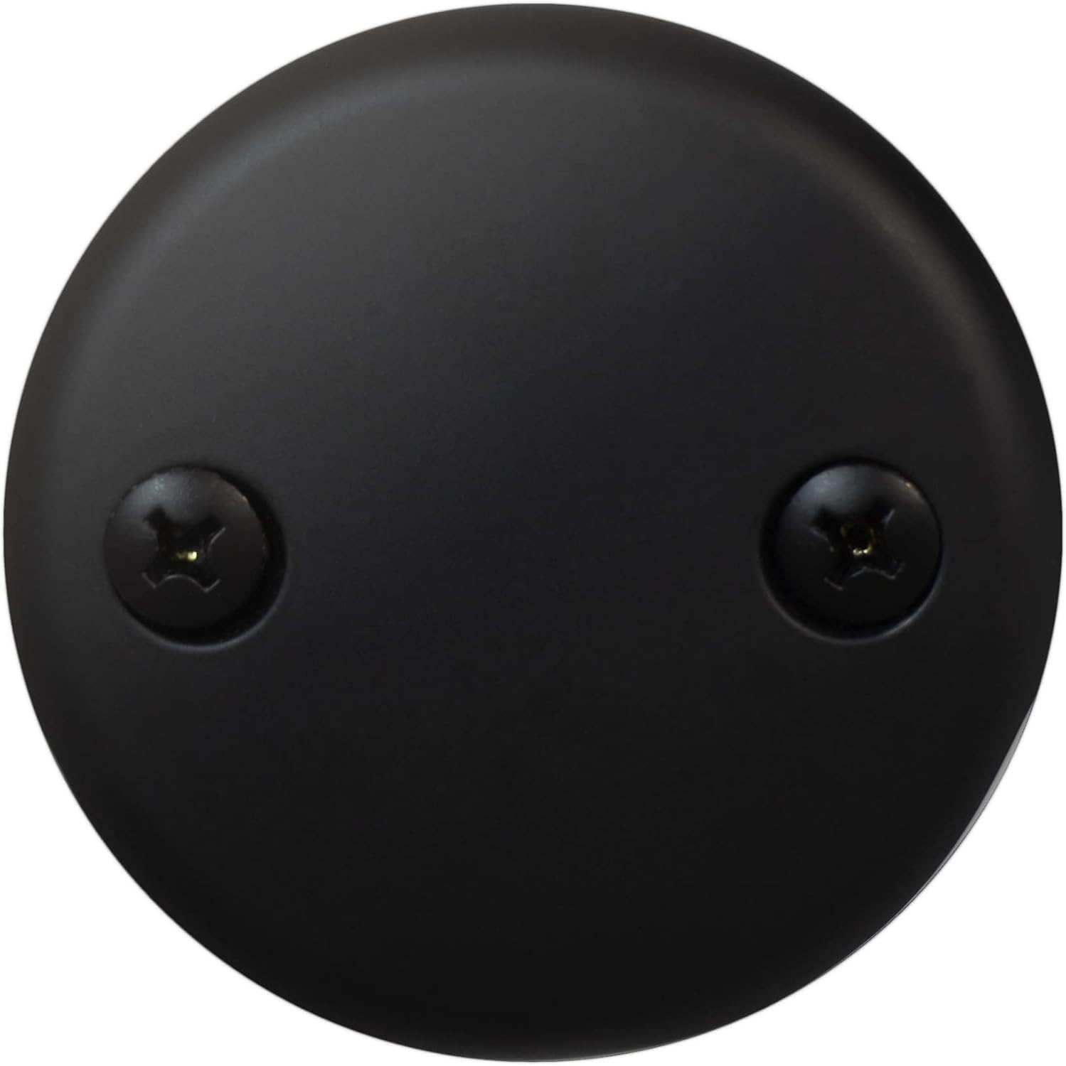 Westbrass D4942-12-62 1-1/2' x 12' Bath Waste & Overflow Assembly with Two-Hole Faceplate Cover and Twist & Close Drain Plug-SCH. 40 PVC, 12-Pack, Matte Black