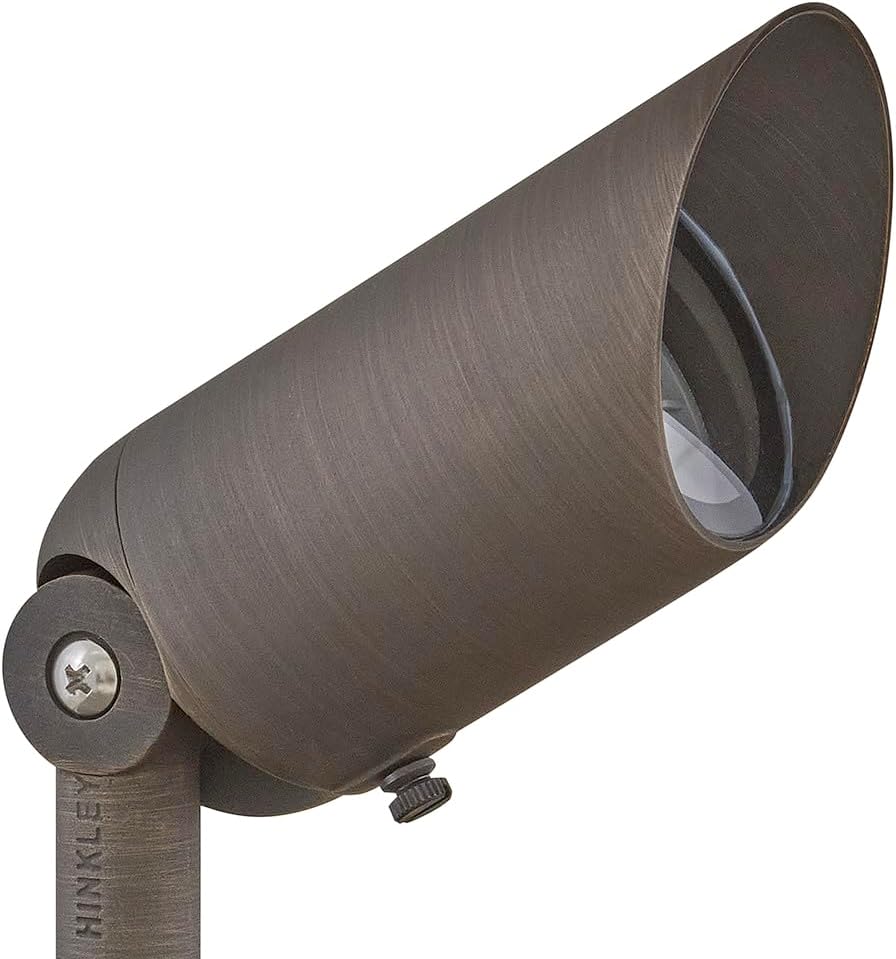 Hinkley Landscape Lighting Hardy Island Spot Light, 4w MR16 LED Blub Included, 12v, Matte Bronze Clear Lens