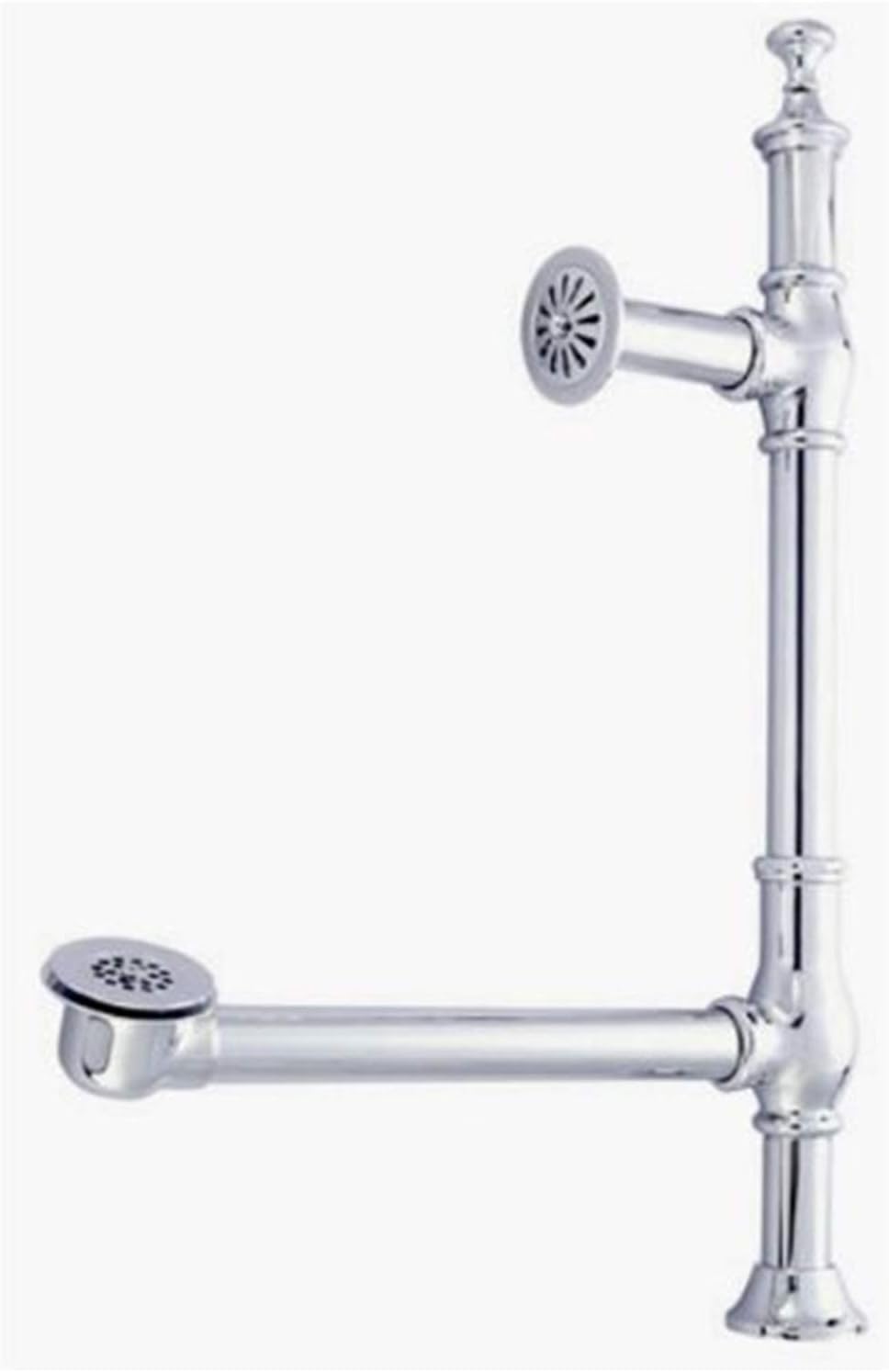 Kingston Brass CC3091 Edwardian British Lever Style Tub Drain, Polished Chrome