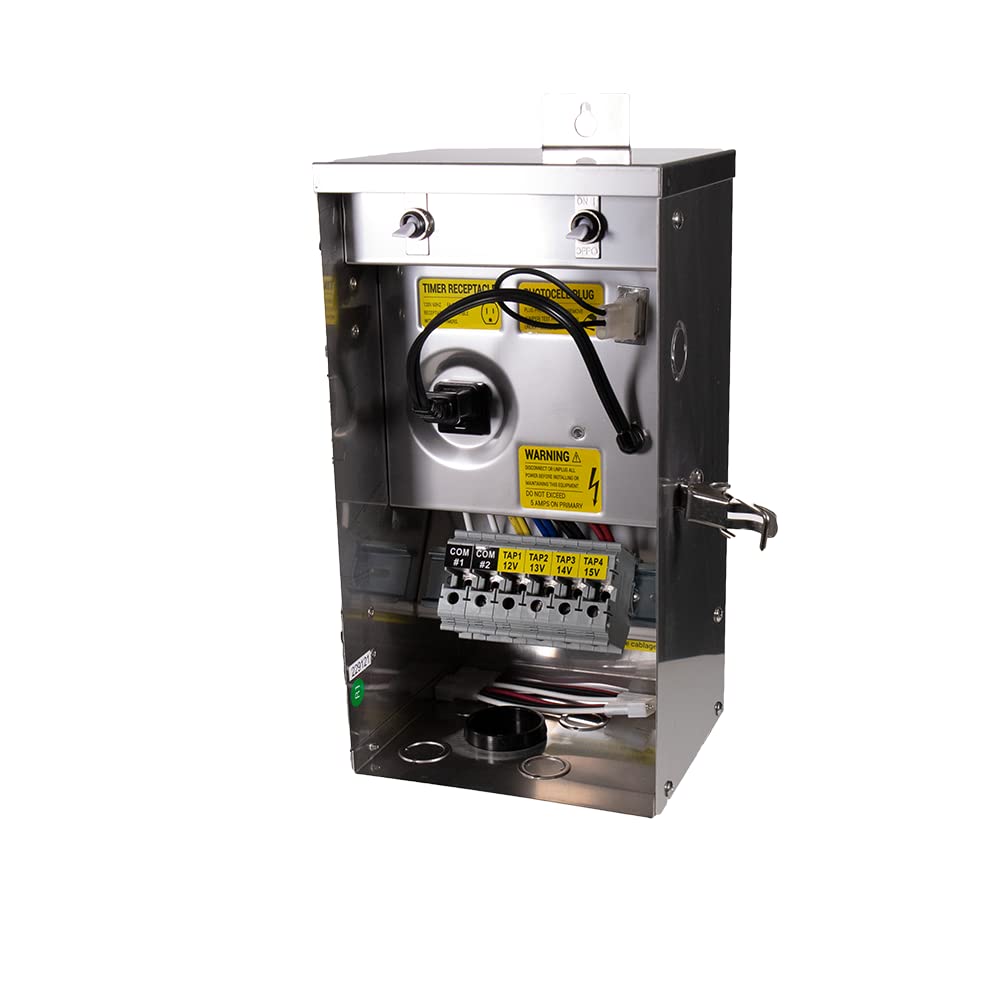 VOLT 600W Multi-Tap Low Voltage Transformer with Digital Timer for Landscape Lighting