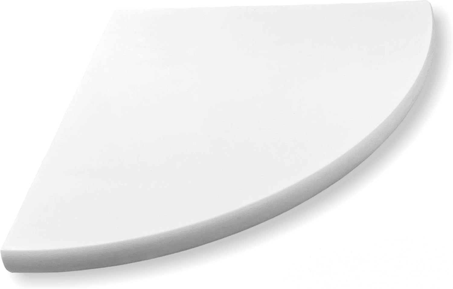 Tenedos Premium Quality Pure White Engineered Marble Bathroom Shower Corner Shelf Polished 9x9 inch - Maintenance Free, Stain Resistant (5)