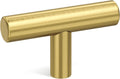 goldenwarm 200 Pack Gold Cabinet Knobs Brushed Brass Cabinet Knobs Gold Dresser Hardware Single Hole Pull Handles for Kitchen Cupboard Doors Closet Hardware 2in Overall Length