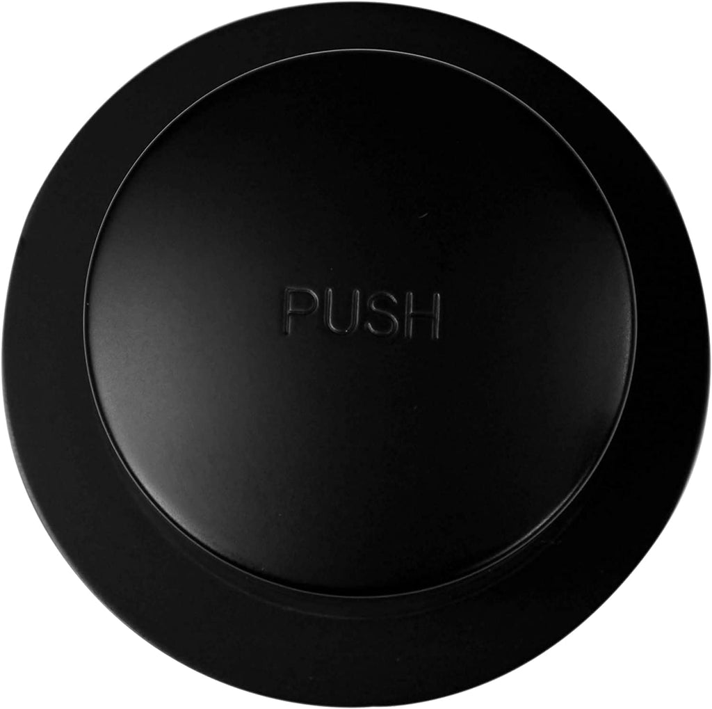 Westbrass A326-62 22-1/2' Brass Bath Waste & Overflow Assembly with Tip-Toe Drain Plug and 2-Hole Faceplate, Matte Black