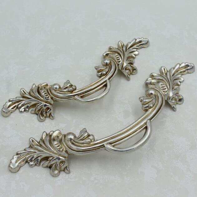 96mm Antique Silver Zinc Alloy Drawer Shoe Cabinet Bedside Table Dresser Wardrobe Furniture Door Handles Pulls Knobs 314 - Cabinet Pulls -