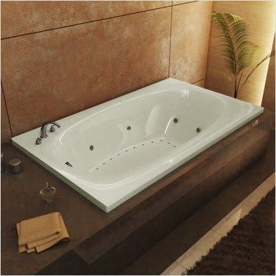 St. Kitts 36 x 66 x 23' Rectangular Air and Whirlpool Jetted Bathtub Color/Trim / Tile Flange / Front Skirt / Drain: Bone / Polished Brass / No / No / Right