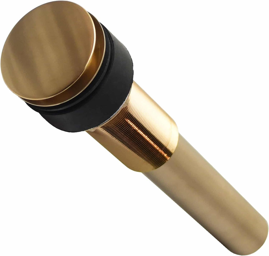 Native Trails DR130-MB 1.5' Push to Seal Dome Drain, Matte Black