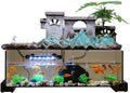 Waterfall Fountain Fish Tank Water Ornaments Living Room Fish Farming Water Circulation Rockery Fountain Office Decoration Tabletop Fountains