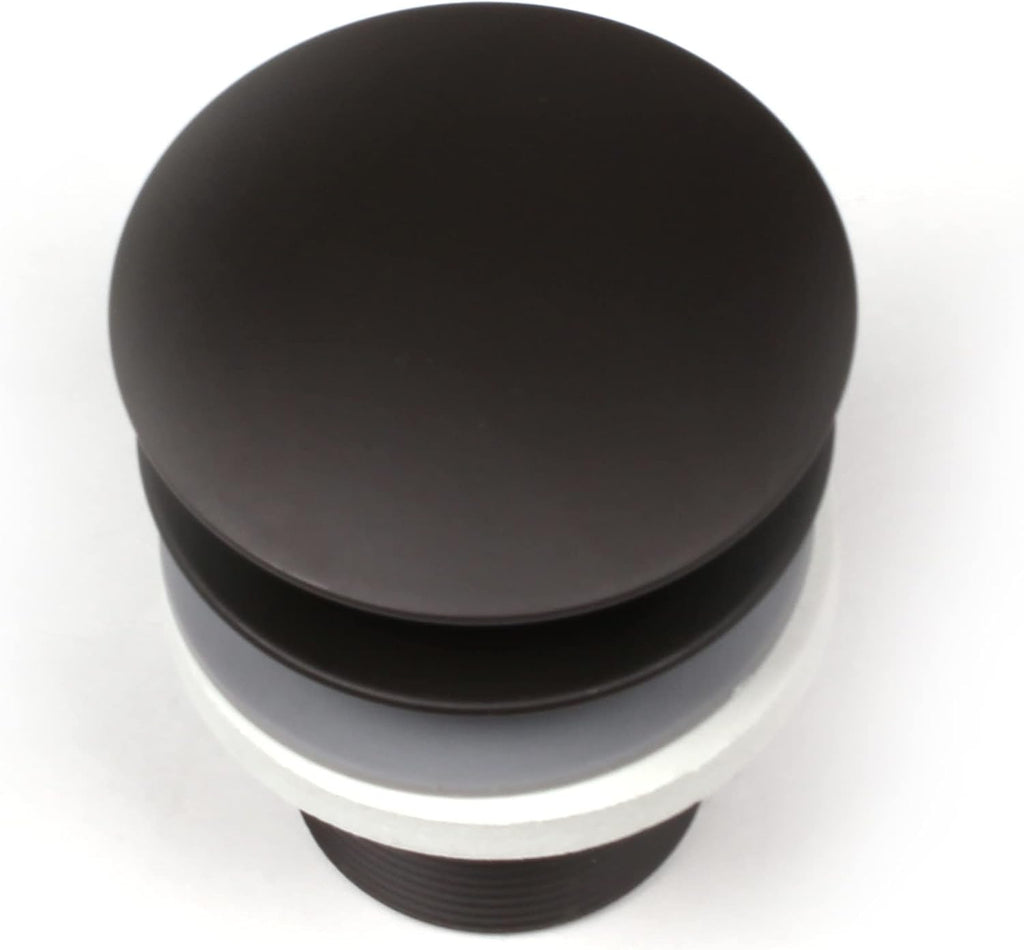 Westbrass D98LTBPA-12 Integrated Overflow Drain 1-1/2 in. NPSM Coarse Thread Tip-Toe Mechanism with PVC Adapter, Oil Rubbed Bronze