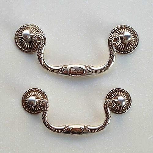 Southst 96mm Vintage Shaky Handles Antique Silver Drawer Cabinet Bedside Table Furniture Door Handles Pulls Knobs 8811