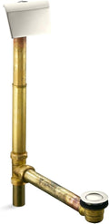 Kohler K-7147-AF-TT Tea-for-Two 1/2 inch Countoured Pop-up Drain and Overflow, Vibrant Titanium