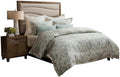 Michael Amini Northridge Multicolor King Duvet Set 8-Piece with 100% Polyester Print Face and Cotton-Polyester Back, Soft Breathable Bedding for Luxurious Comfort and Style