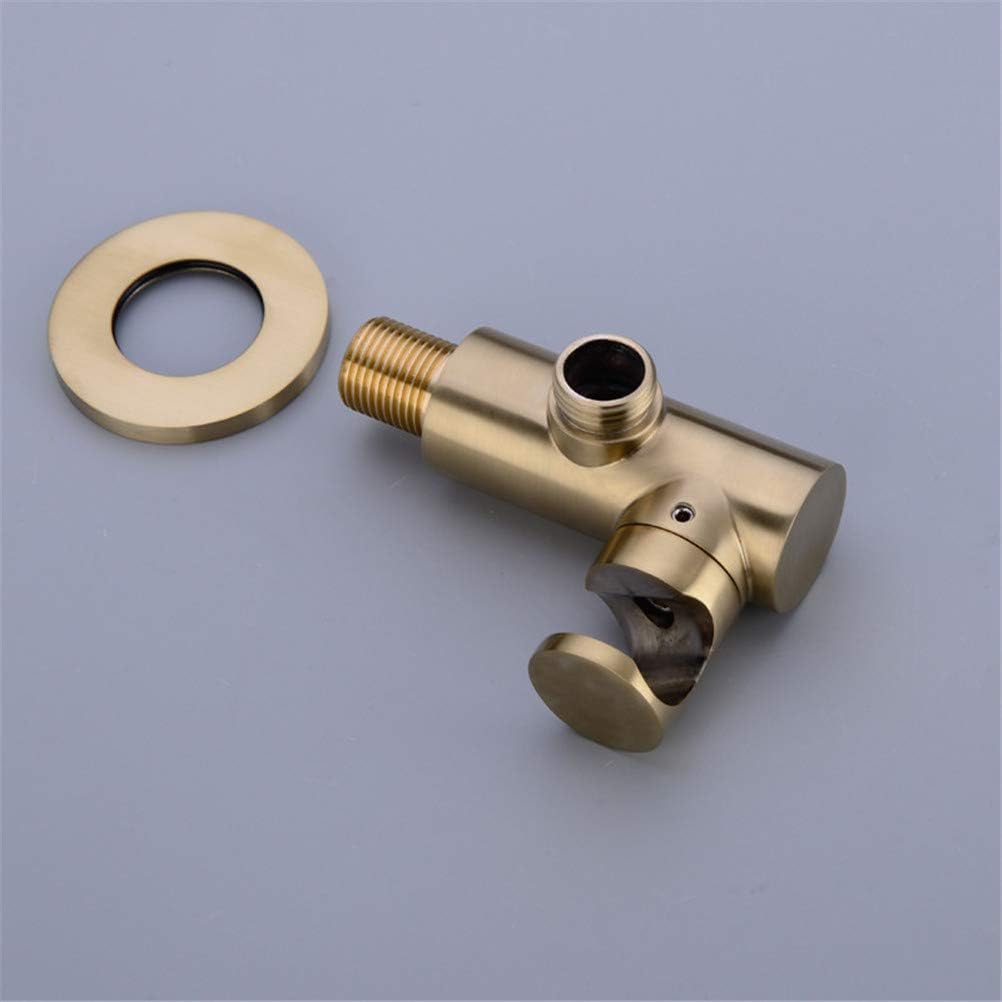 Shower Faucet Concealed Wall Mounted Bathroom Shower System Vlave Hand Held Shower Head Black Brushed Shower Set, Gold