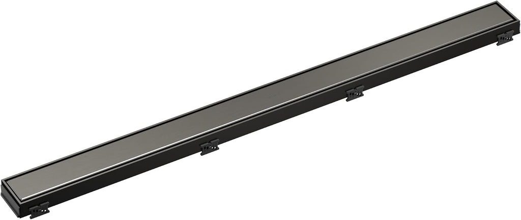 Delta Faucet 36-Inch Reversible Linear Shower Drain Trim in Black Stainless