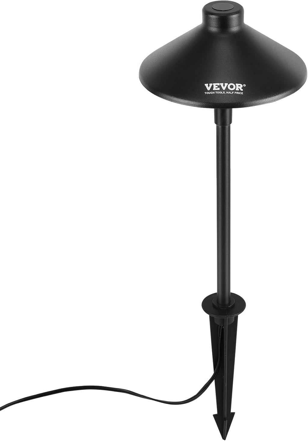 VEVOR 12 Pack Low Voltage Landscape Path Lights, 3W 210LM 12V-24VAC/DC Outdoor LED Pathway Lighting, 3000K Warm White Walkway Lights with Quick Connectors, IP66 Waterproof for Yard Garden Sidewalk