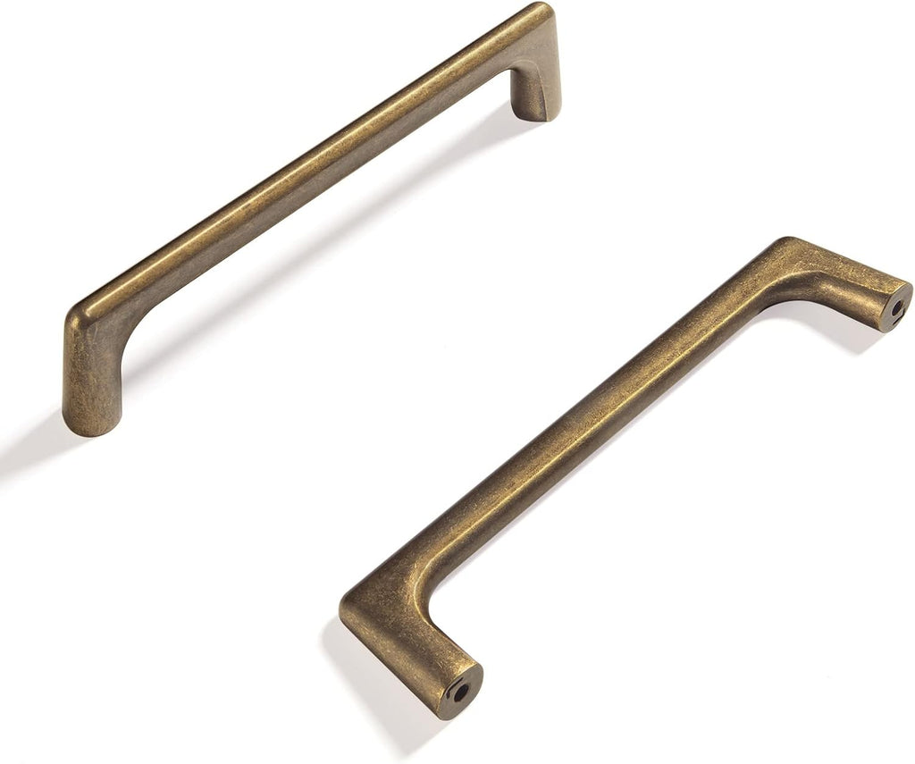 Goo-Ki Antique Brass Cabinet Pulls with 3''(76mm) Hole Centers, Retro Style Zinc Alloy Cabinet Handles for Dresser,Wardrobe,Cupboard- 24 Pack