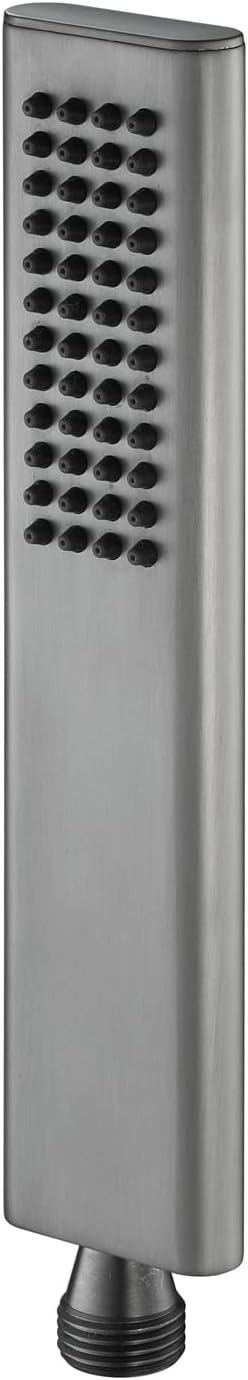 Shower Slide Bar with Handheld Shower, 304 Stainless Steel Slide Bar Adjustable Holder with 59 Inch Shower Hose Wall Mounted Slide Bar Holder Set,Chrome (Gun Grey)