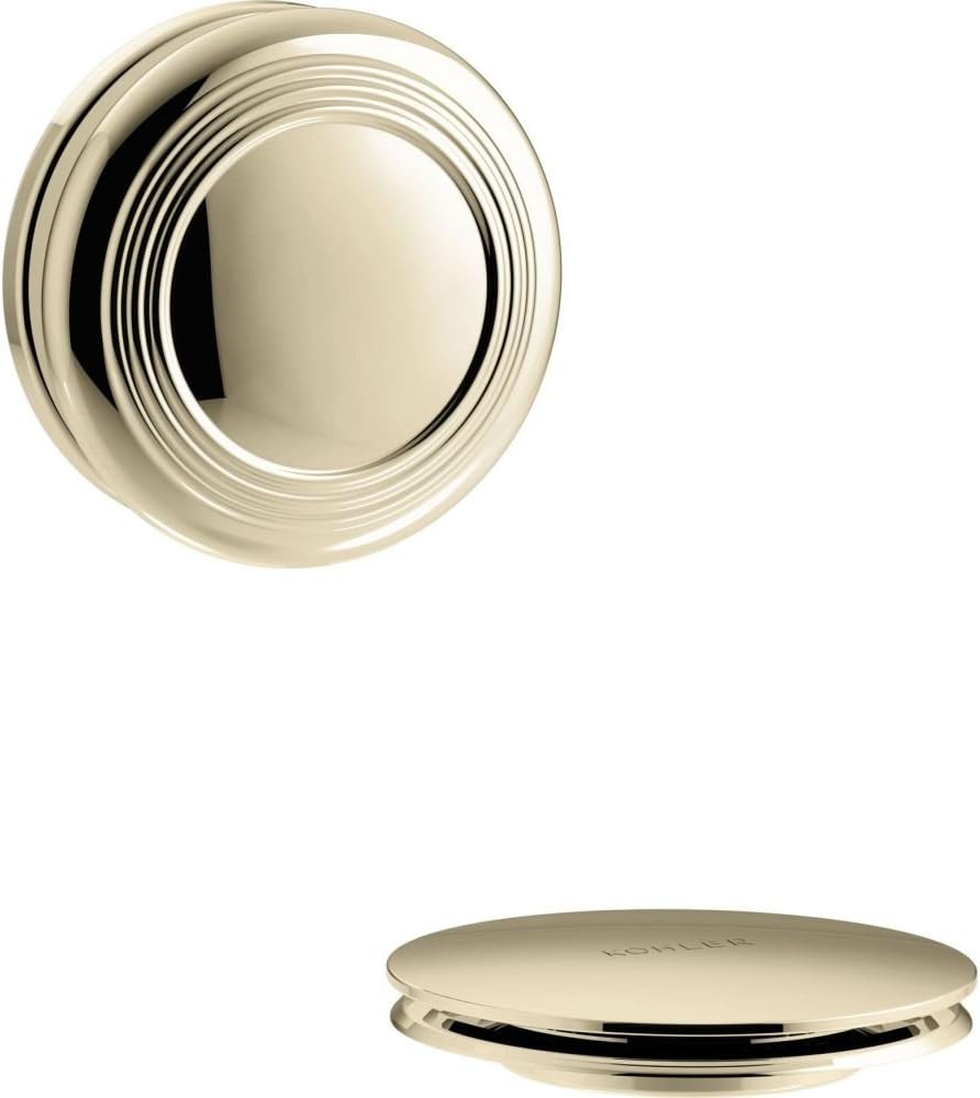 Kohler K-T37396-AF Cable Bath Drain Trim w/Push Button Handle French Gold