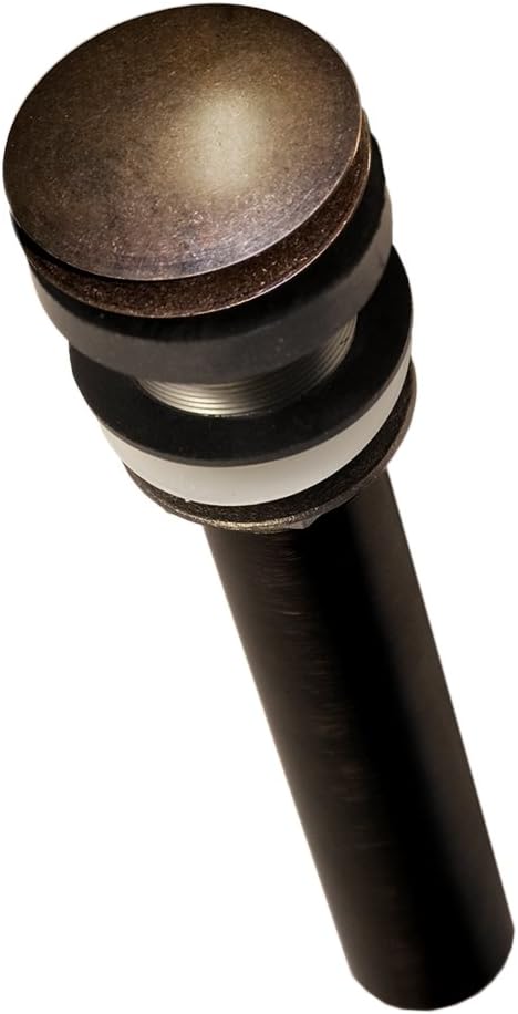 Native Trails DR130-WC Push to Seal Dome Drain, 1.5', Weathered Copper