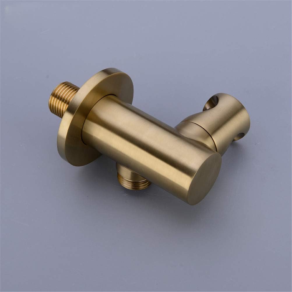 Shower Faucet Concealed Wall Mounted Bathroom Shower System Vlave Hand Held Shower Head Black Brushed Shower Set, Gold