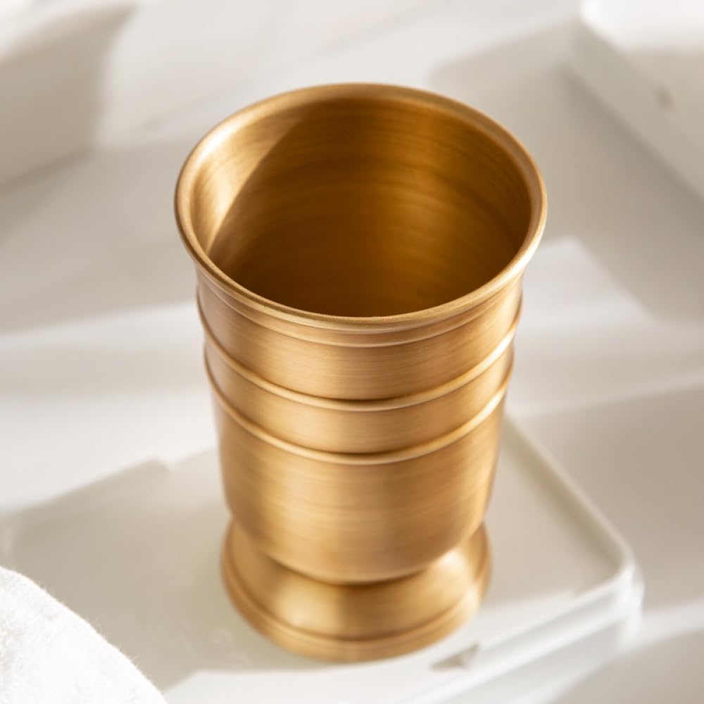 Bathroom Accessories Set Countertop 5 Pcs, Toothbrush Holder & Cup, Soap Dispenser,Soap Dish, Storage Can, Antique Bronze,Multi Function Can