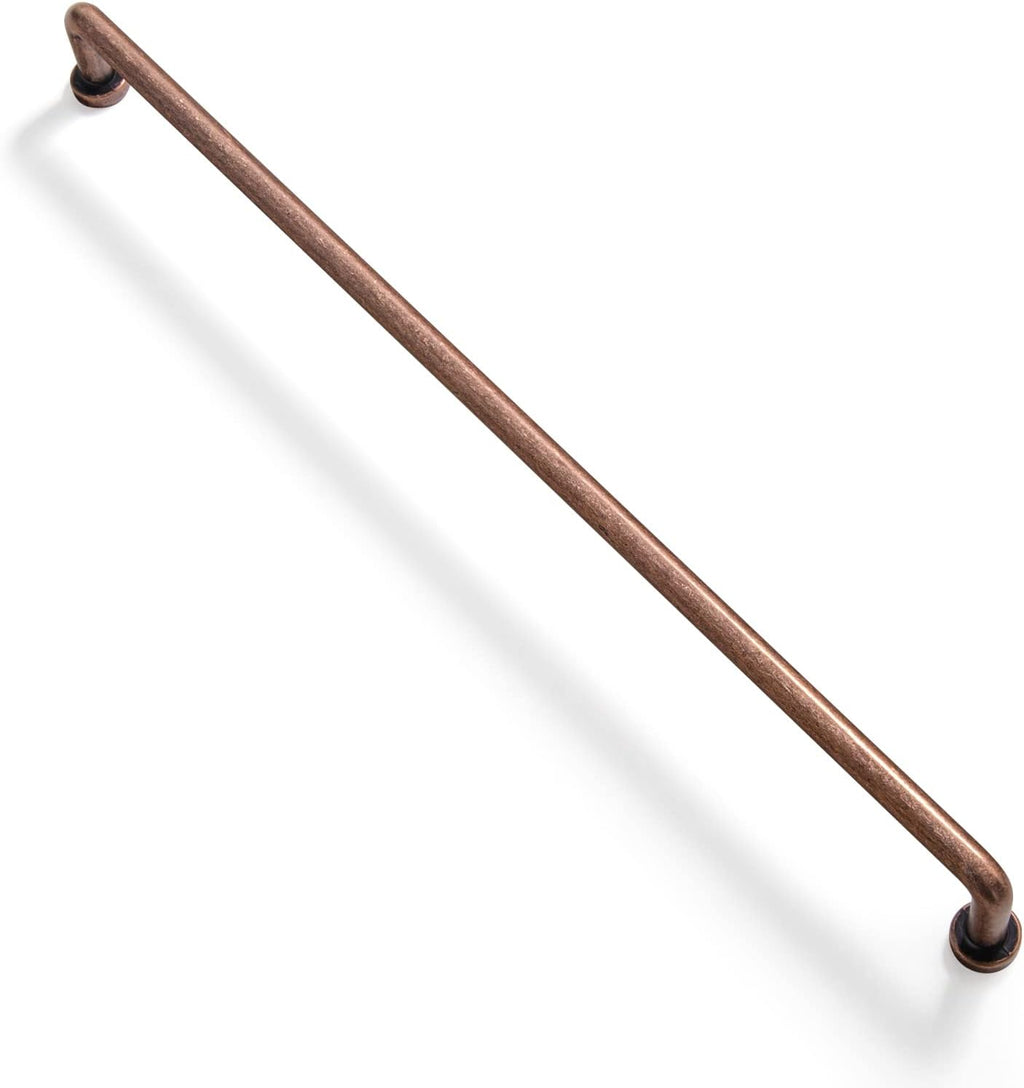 Goo-Ki 6 Pack 12 5/8'' Center to Center Antique Copper Cabinet Bar Pulls Vintage Drawer Handles Closet Classic Retro Home Kitchen Improvement Hardware