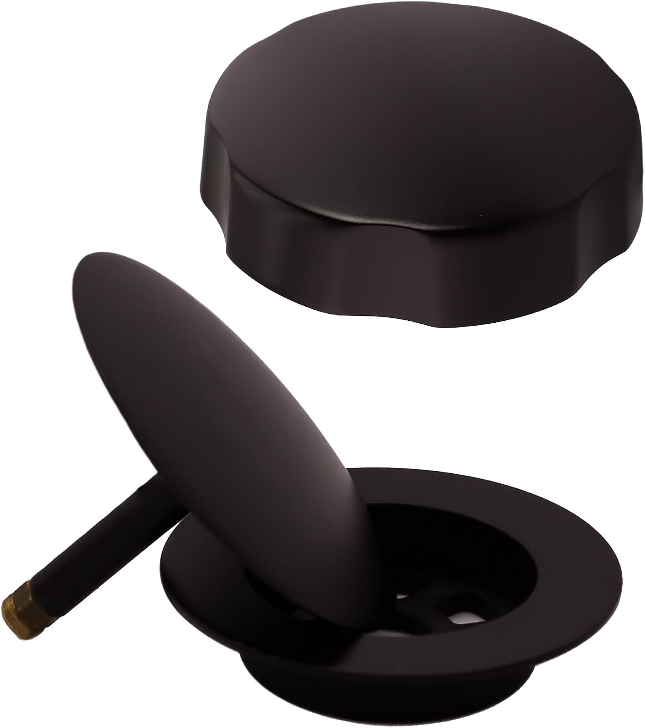 Westbrass Tubular 35 in. Cable Drive Bath Waste, Oil Rubbed Bronze, D50P35TLE-12