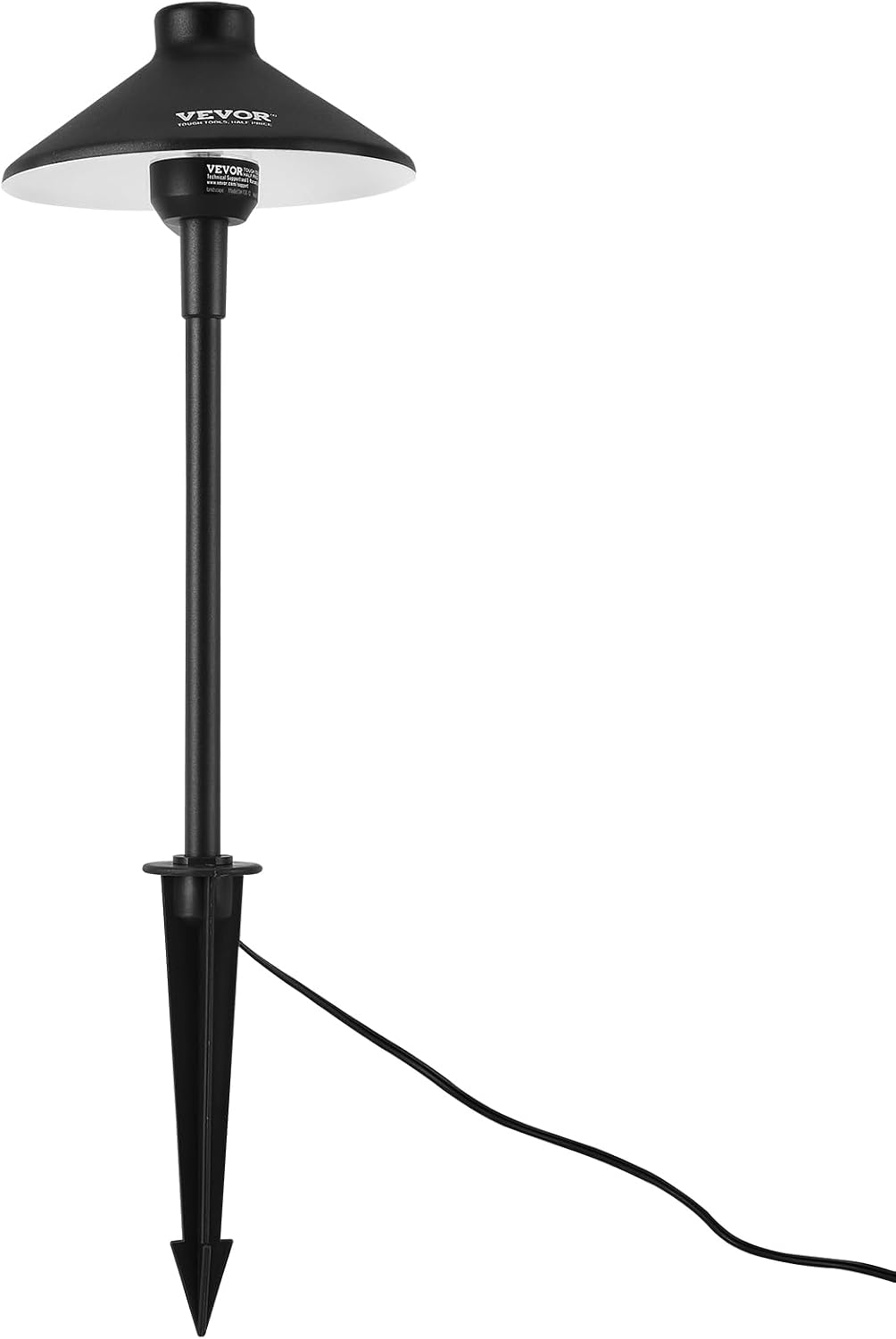 VEVOR 12 Pack Low Voltage Landscape Path Lights, 3W 210LM 12V-24VAC/DC Outdoor LED Pathway Lighting, 3000K Warm White Walkway Lights with Quick Connectors, IP66 Waterproof for Yard Garden Sidewalk