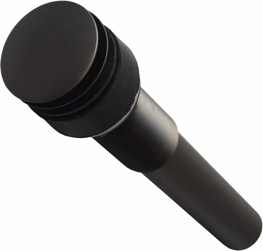 Native Trails DR130-MB 1.5' Push to Seal Dome Drain, Matte Black