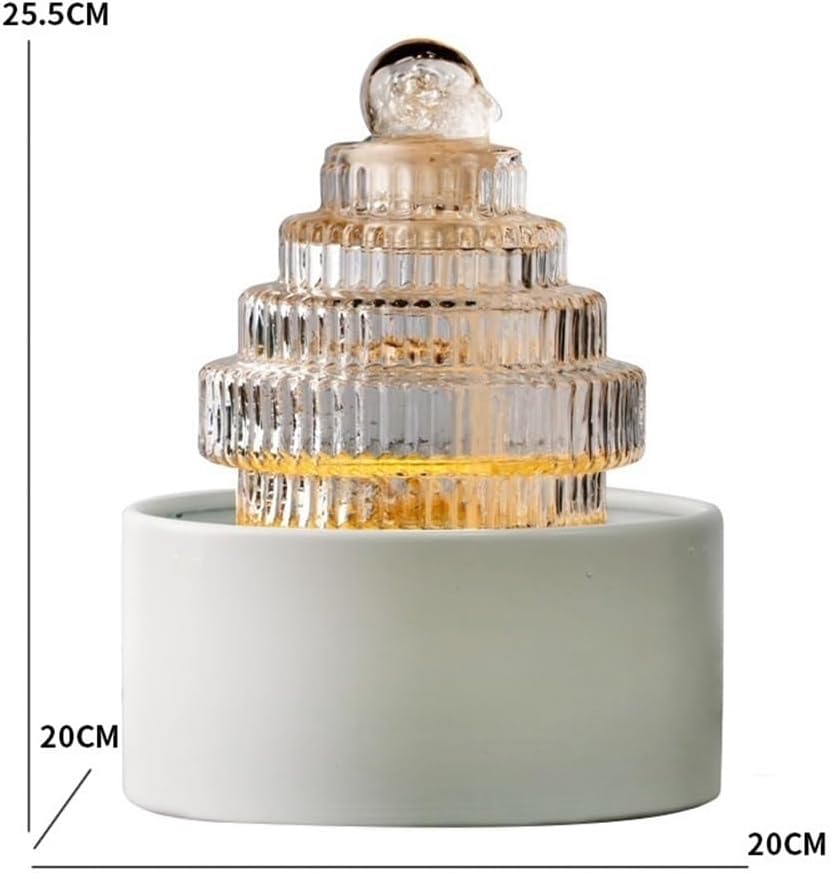Tabletop Fountain Tabletop Indoor Circulating Flowing Water Fountain Decorations for Home, Office, or Meditation Space Decor Indoor Fountain