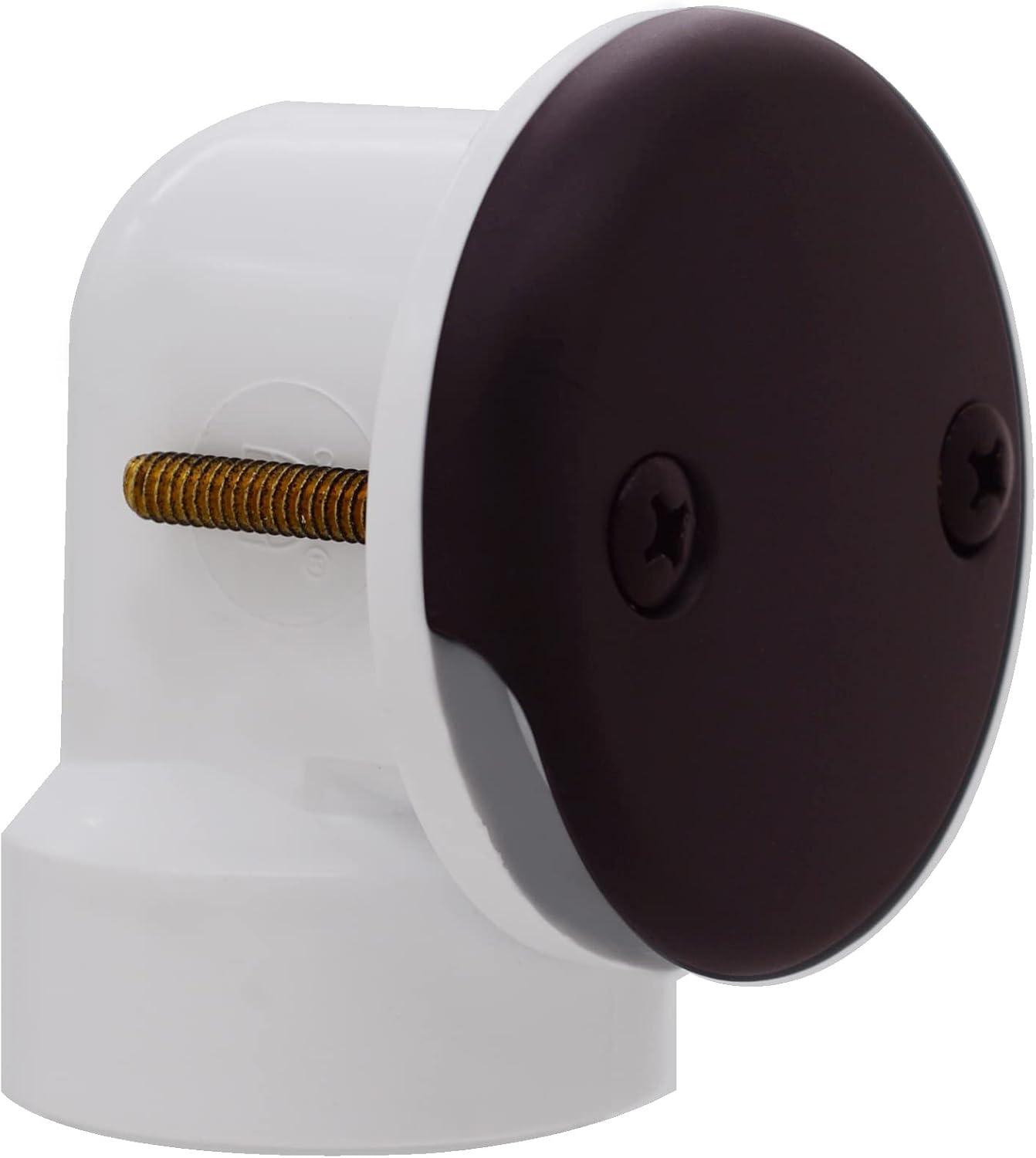 Westbrass D4932-4-12 1-1/2' x 12' Bath Waste & Overflow Assembly with Two-Hole Faceplate Cover and Tip-Toe Drain Plug - Sch. 40 PVC, Oil Rubbed Bronze (4-Pack)