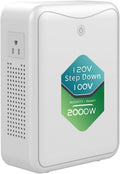 ZHENGXI 120v to 100v Voltage Converter 2000W Step Down Transformer, No Noise, Ten Protection Functions, Using Japan Appliances in US