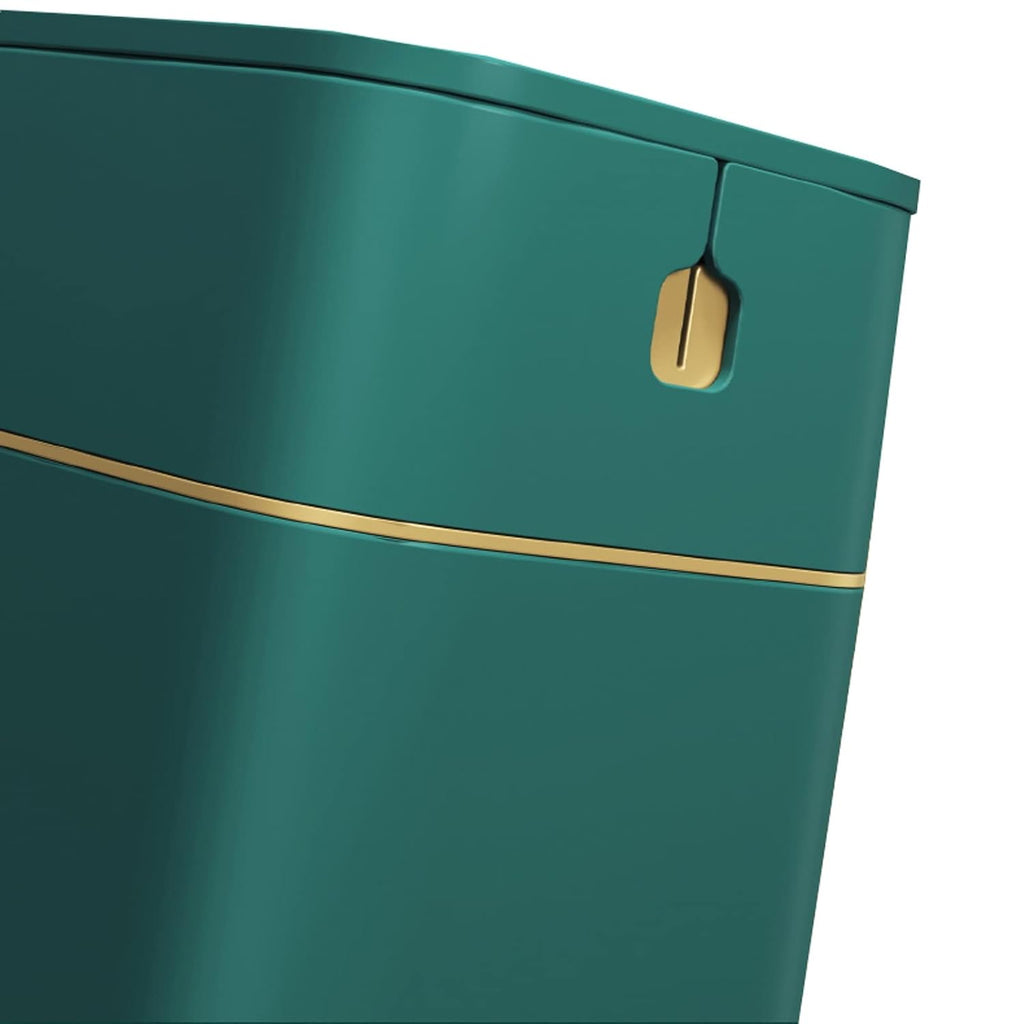 Liudan Trash Can Rubbish Bin, Nordic Style Seal Printing Machine for Kitchen Bathroom Office Storage Bucket Trash Can Accessories with Lid Rubbish Deep Green Deep Blue 15L Pedal Bin (Color : Deep Blue