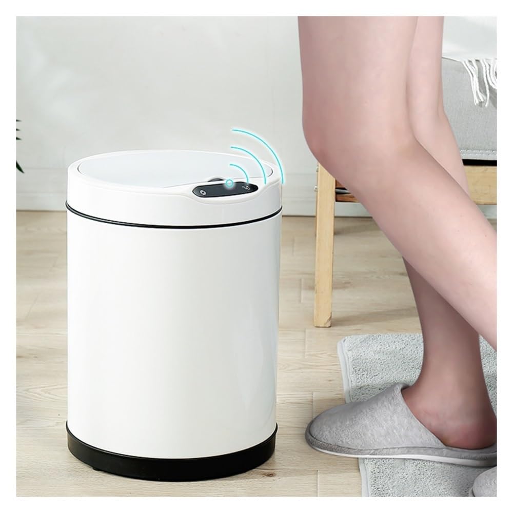 Garbage Bin, 12L Automatic Induction Garbage Can for Kitchen Bathroom Living Room Toilet,Indoor Trash Cans(Blue)