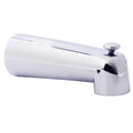 Westbrass E507D-1F-25-26 E507D-1F 7' Reach Wall Mount Tub Spout with Diverter, 25-Pack, Polished Chrome, 25 Count