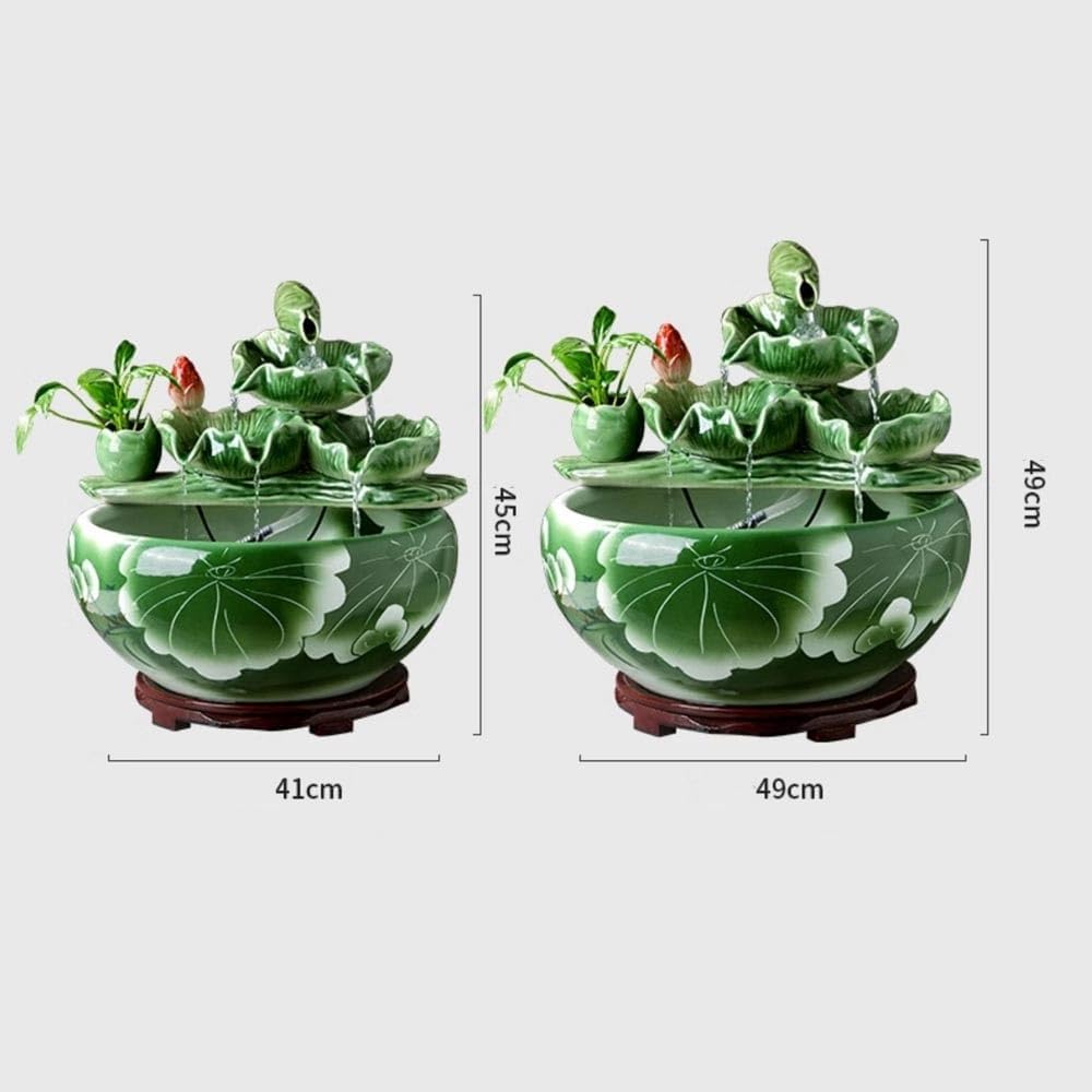 Tabletop Fountain Tabletop Fountains Home Office Desktop Decorations for Meditation Relaxation(Large)