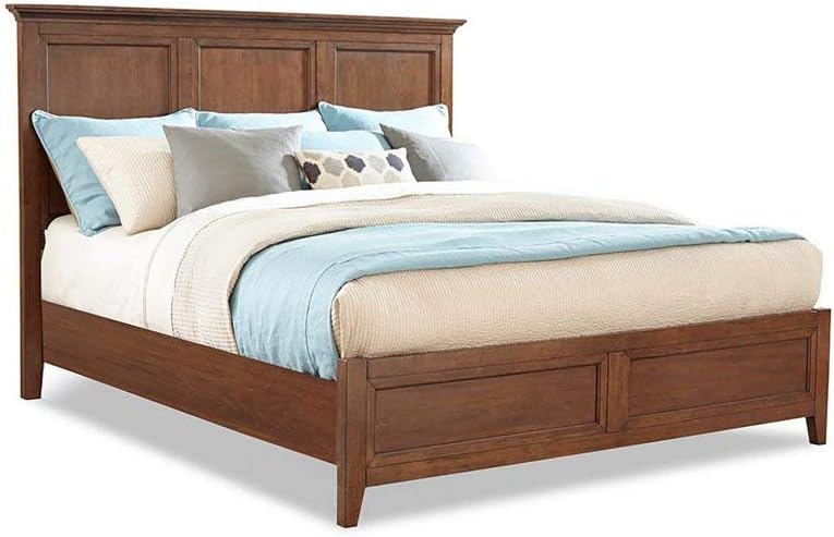 Intercon San Mateo King Size 5 Piece Panel Bedroom Set Tuscan Finish