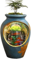 Desktop Fountain Tabletop Fountain, Desktop Fish Tank Relaxing Ambiance for Home and Office Decor for Office, Living Room