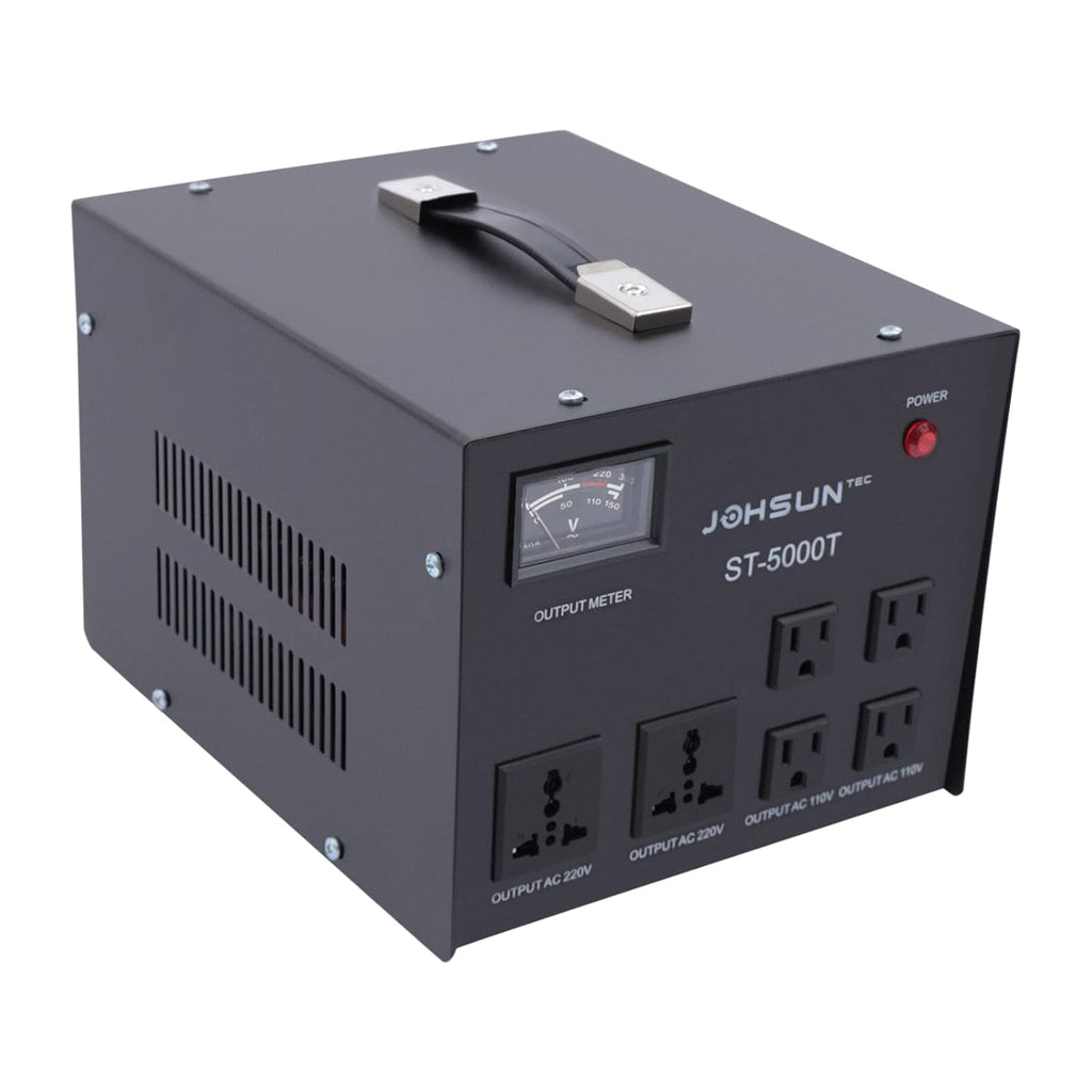 5000 Watt Voltage Transformer Converter 5KW Step Up/Down Transformer Regulator/Stabilizer 120V-220V 220V-110V Voltage with Builtin Regulator for Air Conditioners Refrigerators Washing Machines