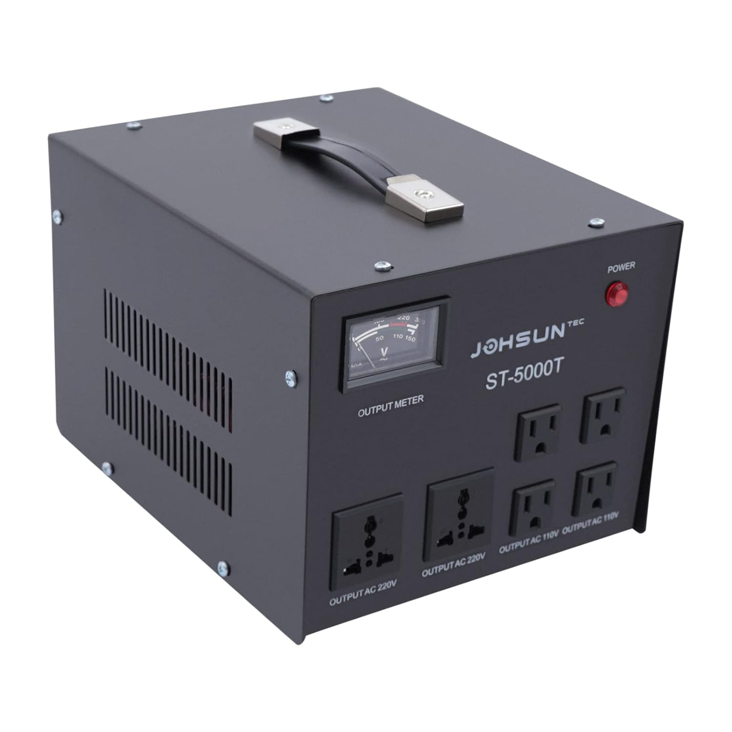 5000 Watt Voltage Transformer Converter 5KW Step Up/Down Transformer Regulator/Stabilizer 120V-220V 220V-110V Voltage with Builtin Regulator for Air Conditioners Refrigerators Washing Machines