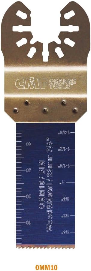 CMT OMM10-X50 50 Pcs Plunge & Flush-Cut Blade For Wood & Metal Quick Release Oscillator Multicutter,
