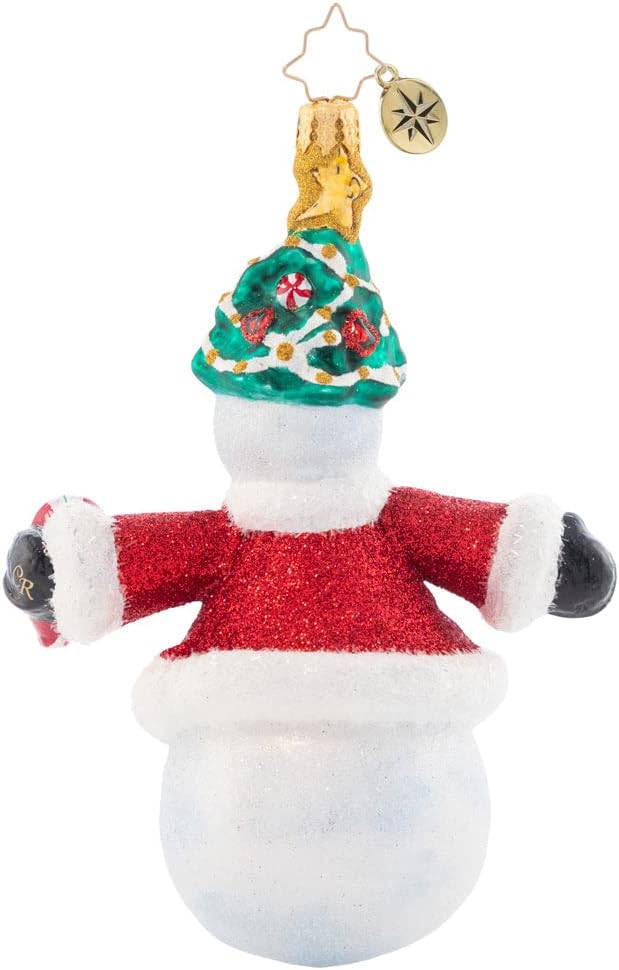 Christopher Radko Hand-Crafted European Glass Christmas Decorative Ornament, Frosty Winter Welcome