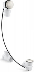 KOHLER ClearFlo Cable bath drain, less PVC tubing