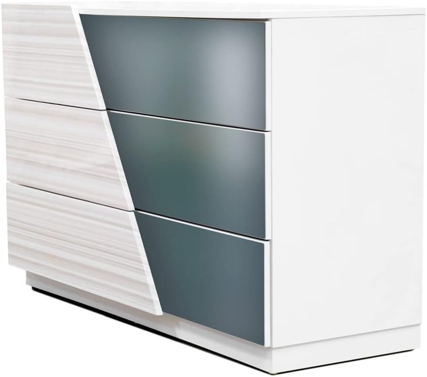 Best Master Manchester 5-Piece Wood East King Bedroom Set in Zebra/White