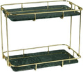 Home Vanity Rectangle Shelf Bathroom Corner Countertop Marble Storage Box Decoration Accessories