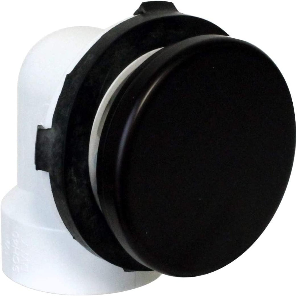 Westbrass 494244H-4-12 SCH. 40 PVC Bath Waste & Overflow Assembly with Illusionary Faceplate and Lift & Turn Drain Plug, 4-Pack, Oil Rubbed Bronze